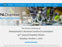 Tablet Screenshot of chamberdinner.com